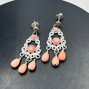 Carolyn Pollack American West
Silver Ornate Filigree Coral Chandelier
Earrings